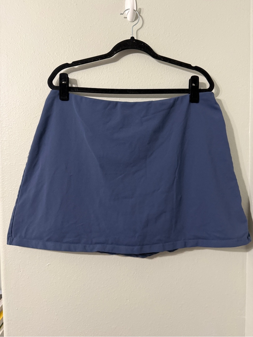 Calia Denim Blue Color Women’s Active Athletic Skort Skirt Stretchy Knit XL